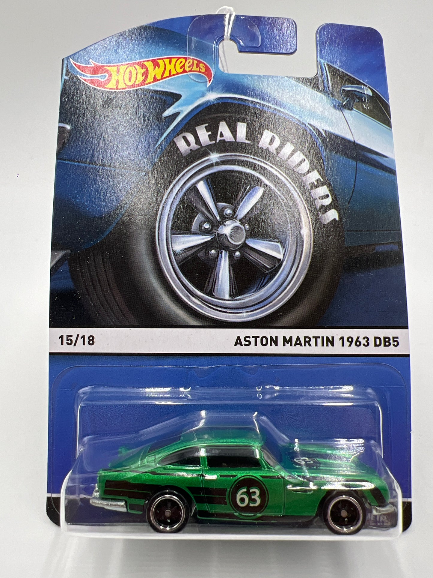 Hot Wheels Premium Real Riders #15 Aston Martin 1963 DB5 Green 244K
