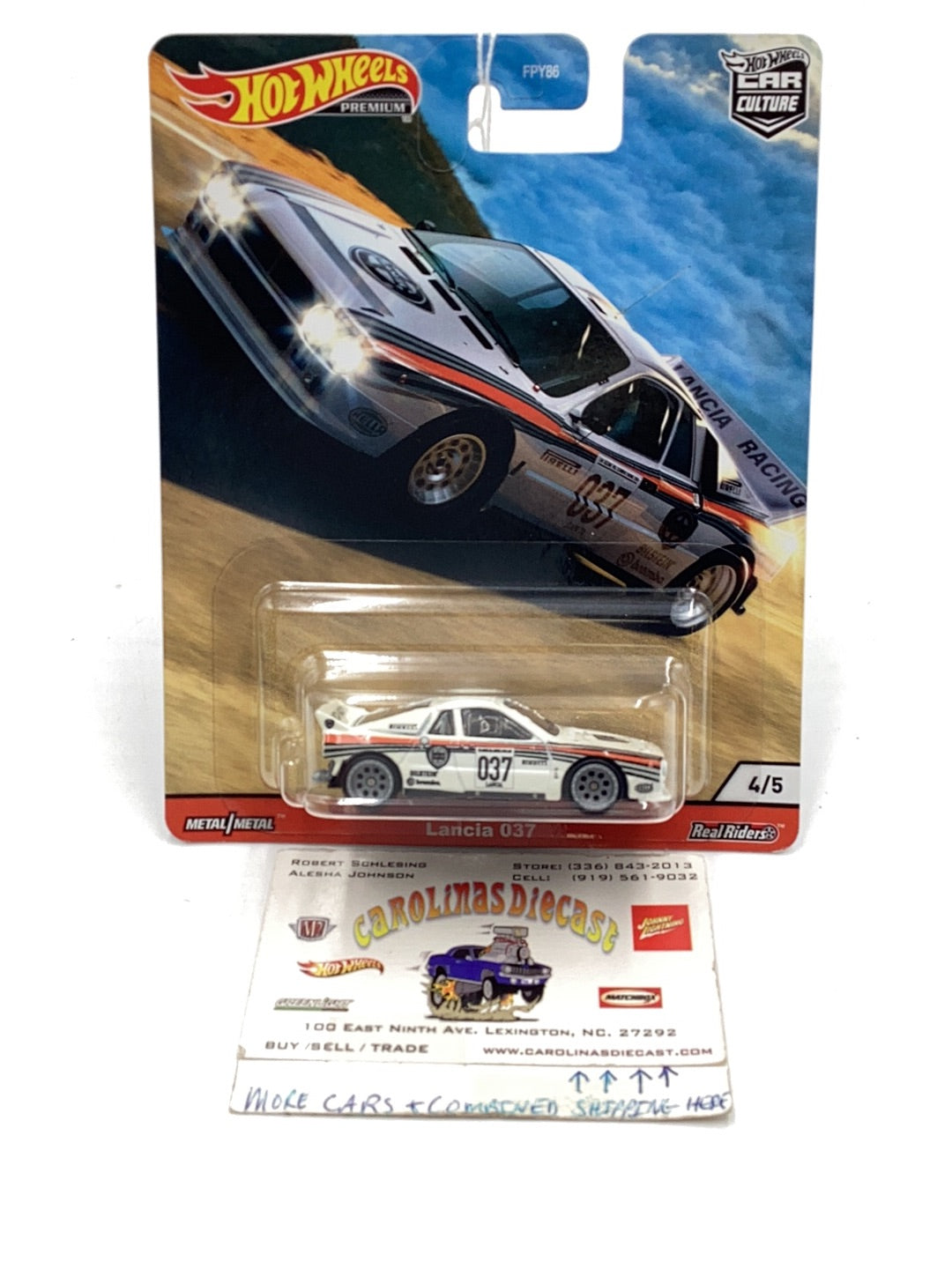 Hot wheels car culture Thrill Climbers 4/5 Lancia 037 255B