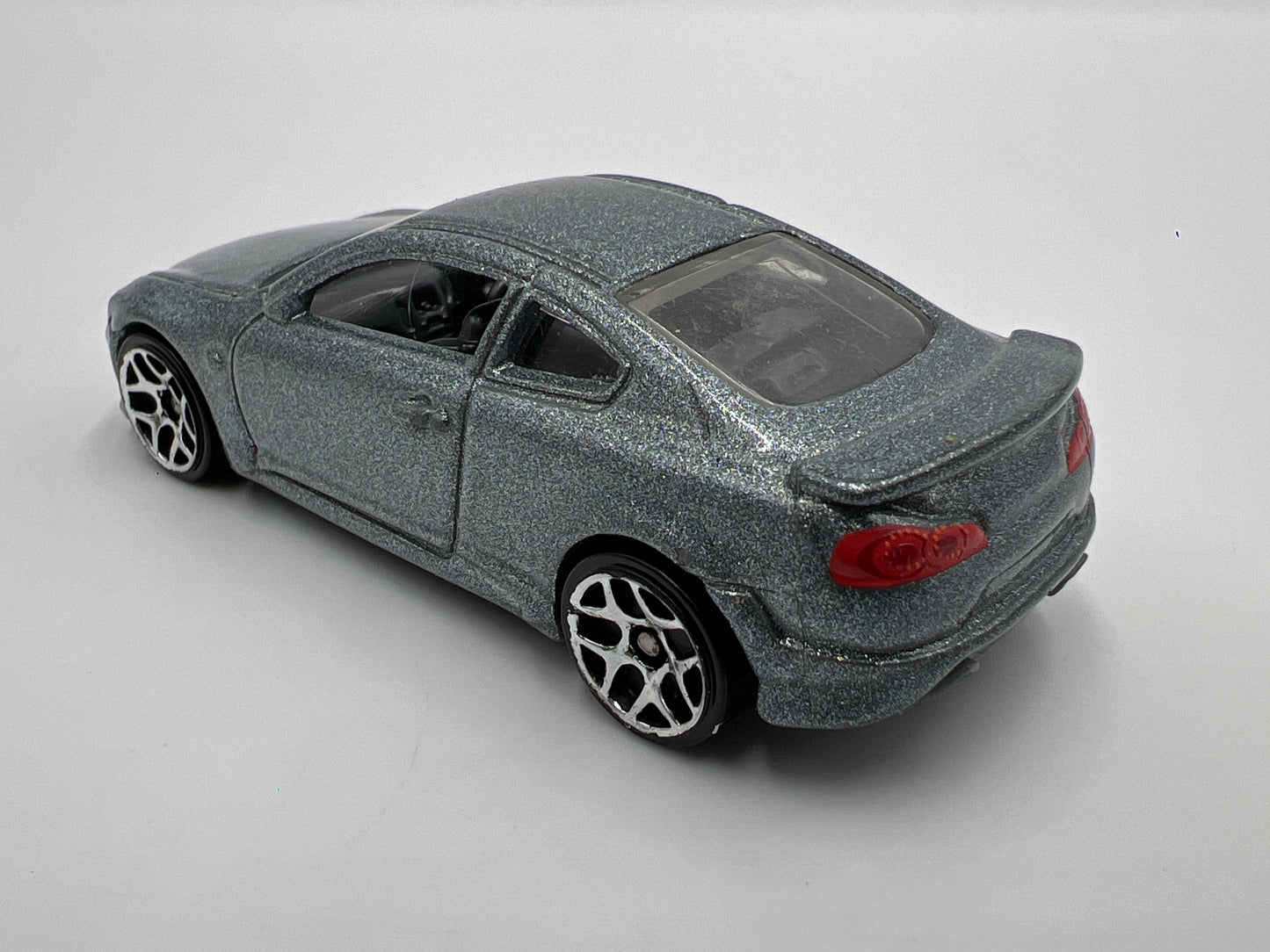 2011 Hot Wheels 1/64 Nightburnerz Infiniti G37 Silver Metalflake Loose