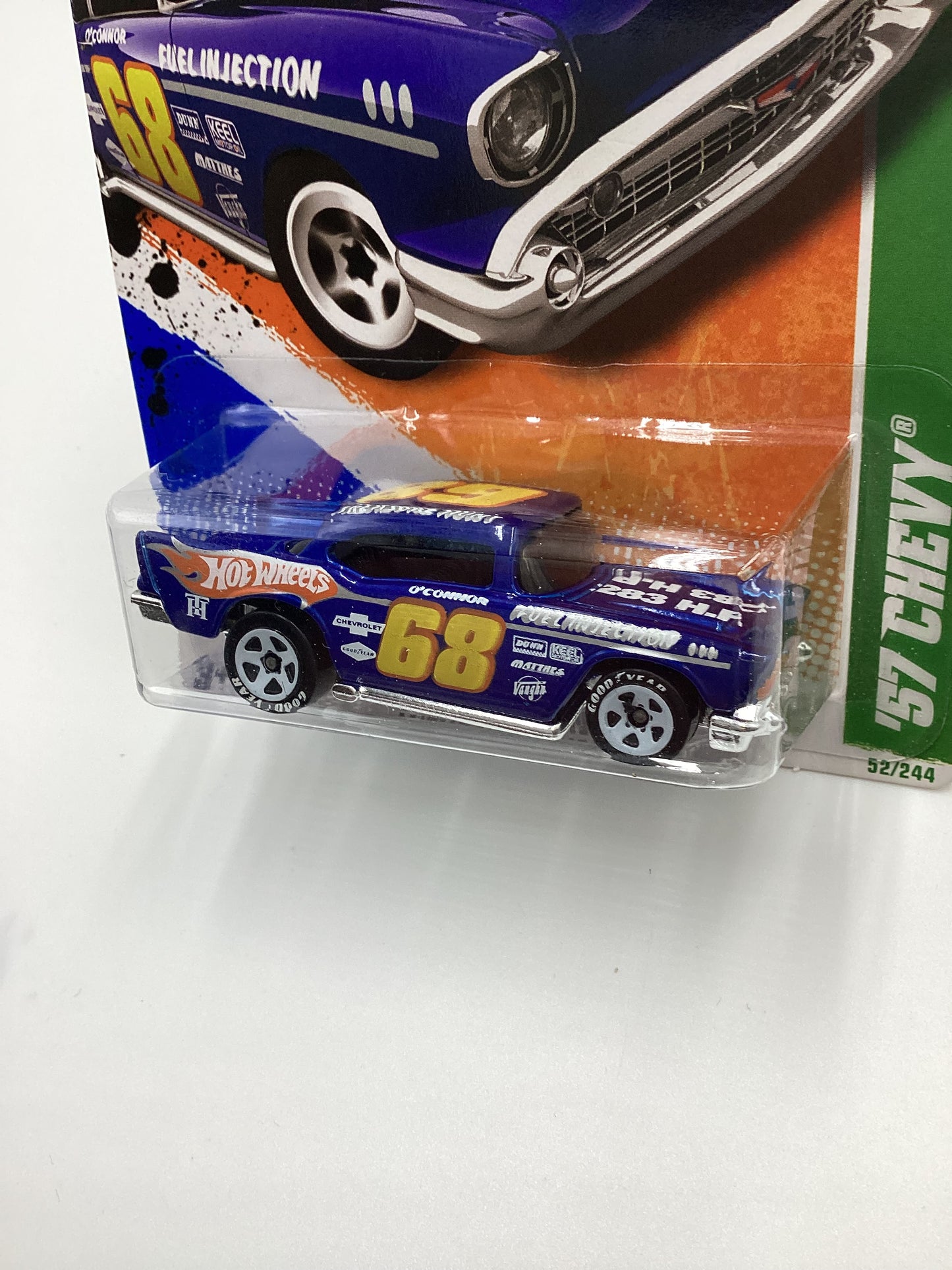 2011 Hot Wheels #52 Treasure Hunts 57 Chevy Blue