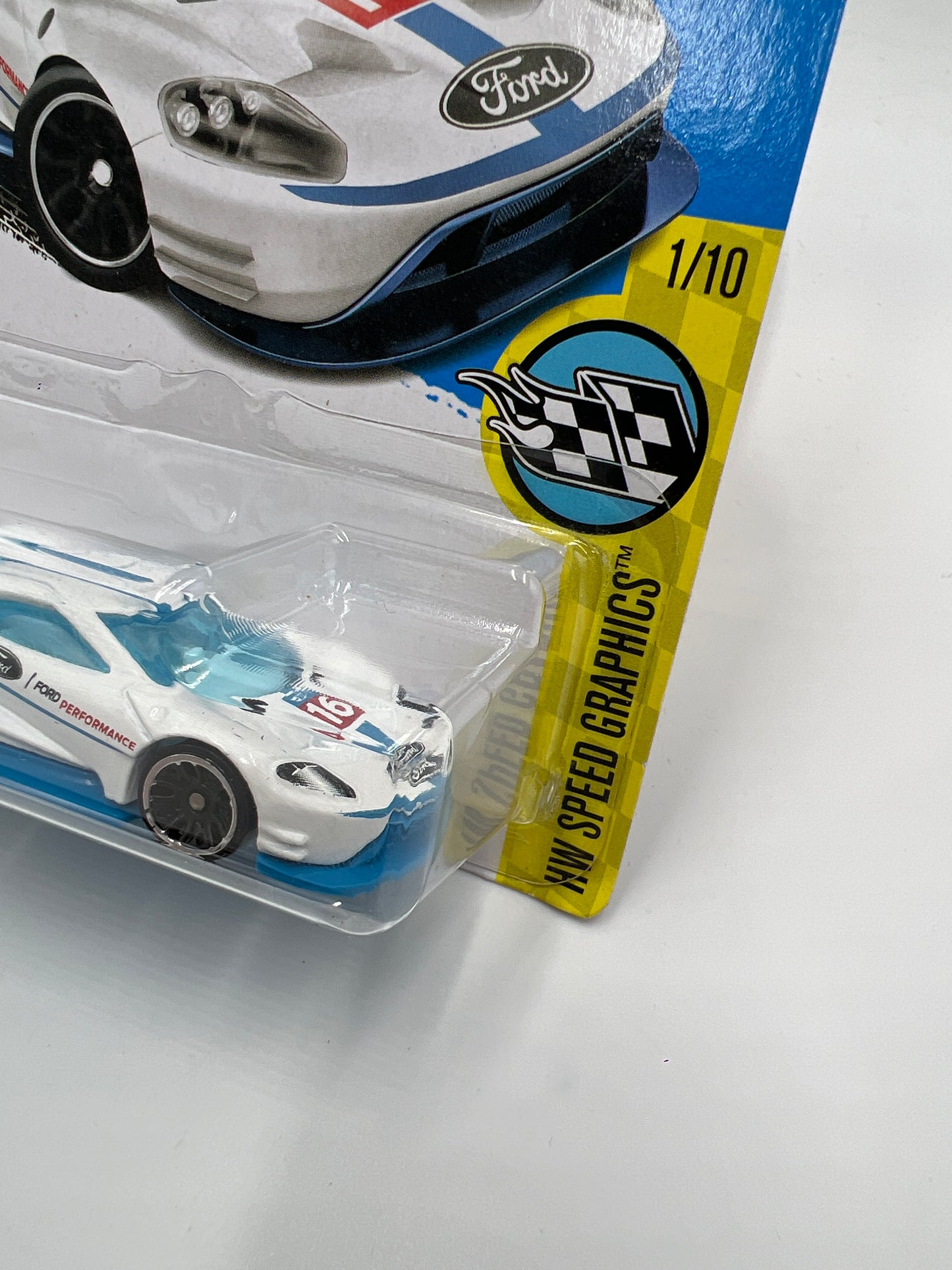 2017 Hot Wheels Speed Graphics #247 2016 Ford GT Race White 22D