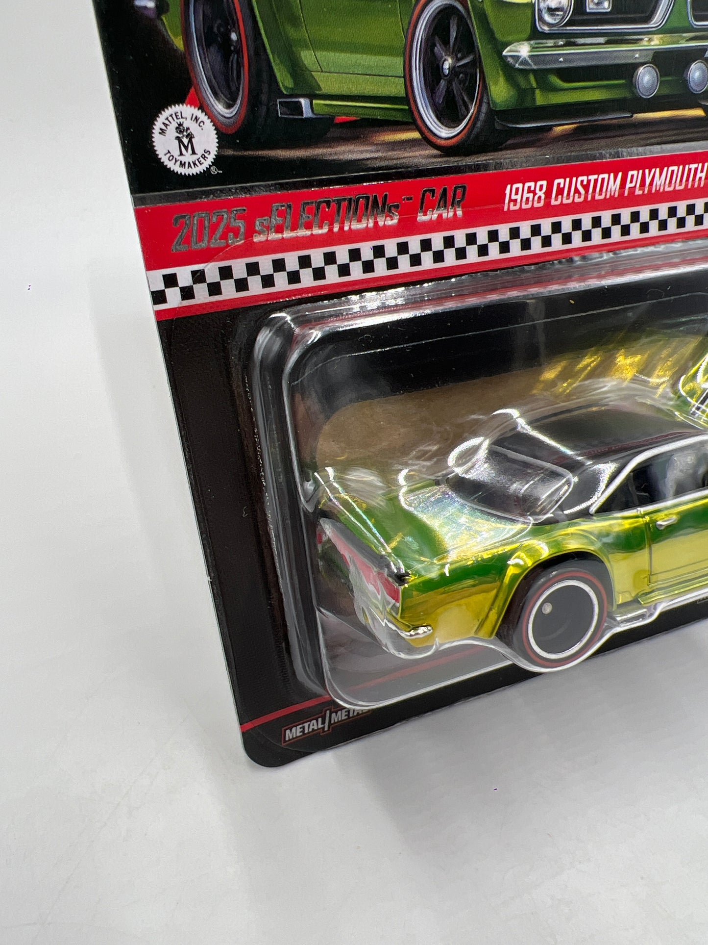 2025 Hot Wheels RLC sELECTIONs Car 1968 Custom Plymouth Barracuda Antifreeze Green W/Protector
