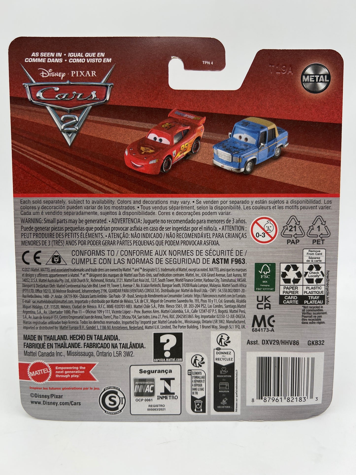 Disney Pixar Cars 2 Holley Shiftwell Purple
