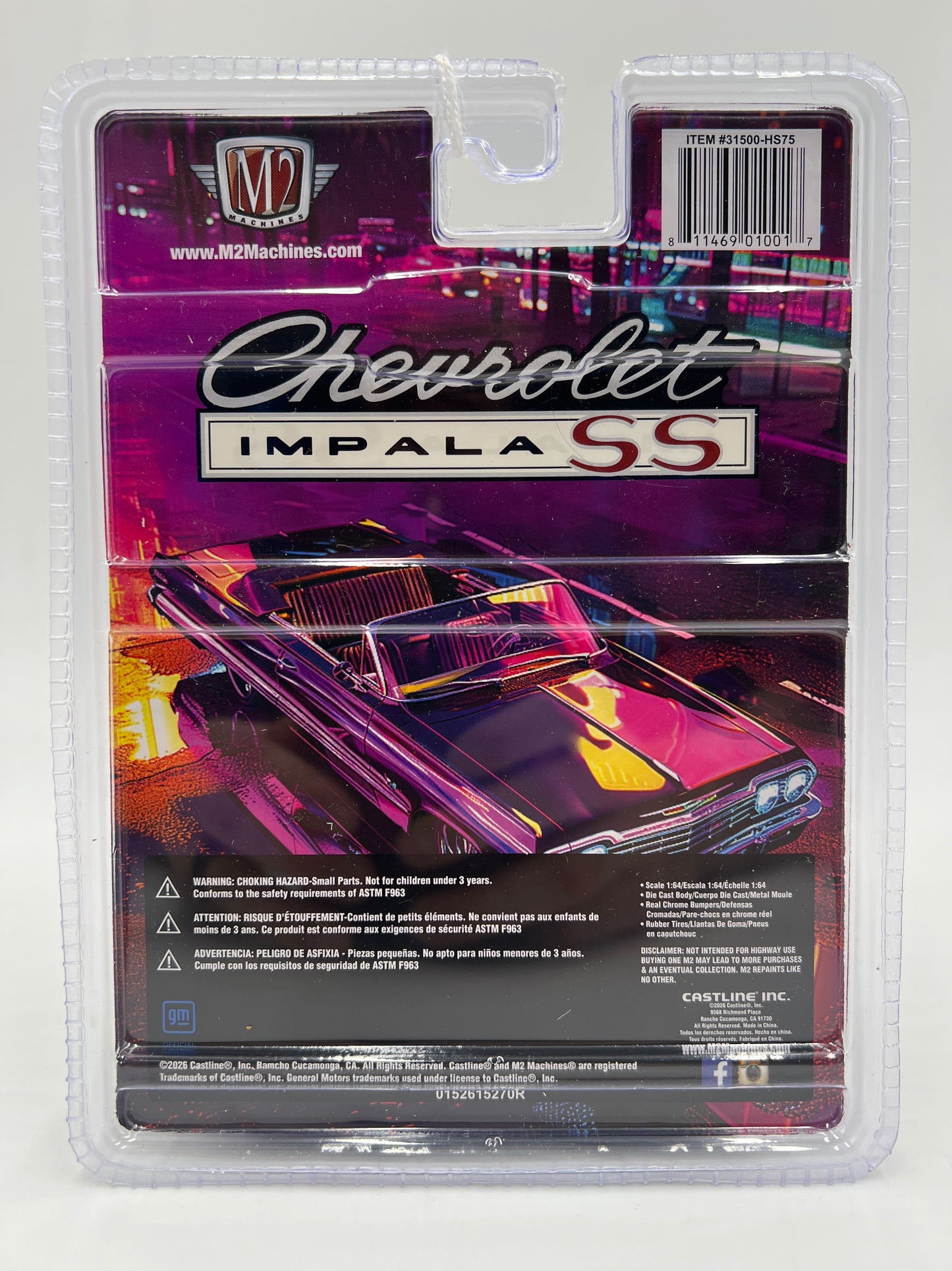 M2 Machines Hobby Exclusive HS75 1964 Chevrolet Impala SS 409 Convertible 201B