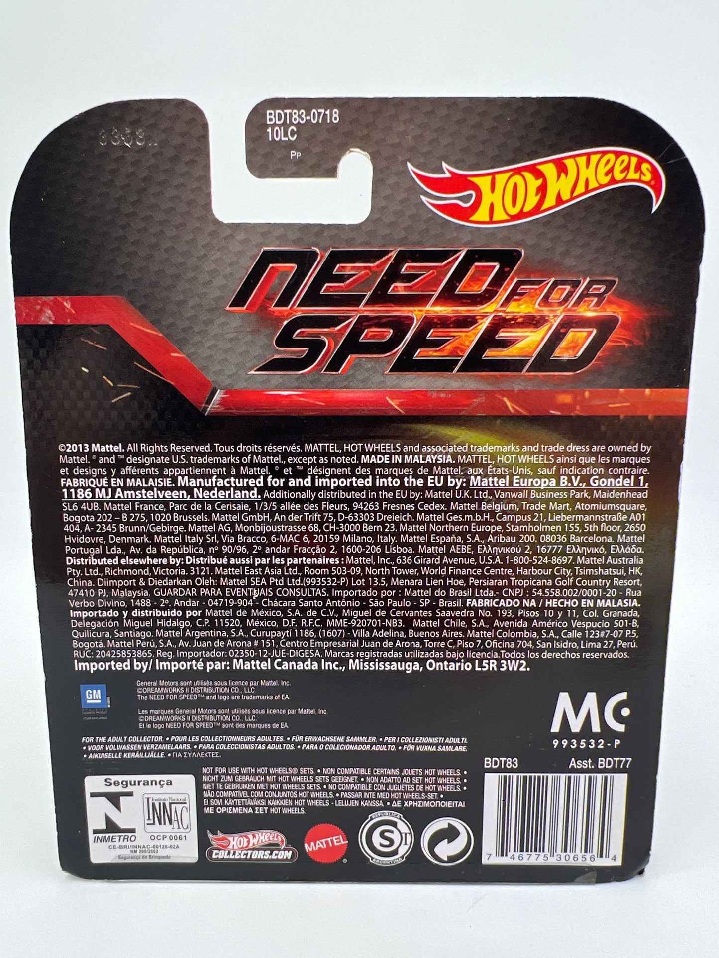 Hot Wheels Retro Entertainment Need For Speed 67 Pontiac GTO Gold 241F