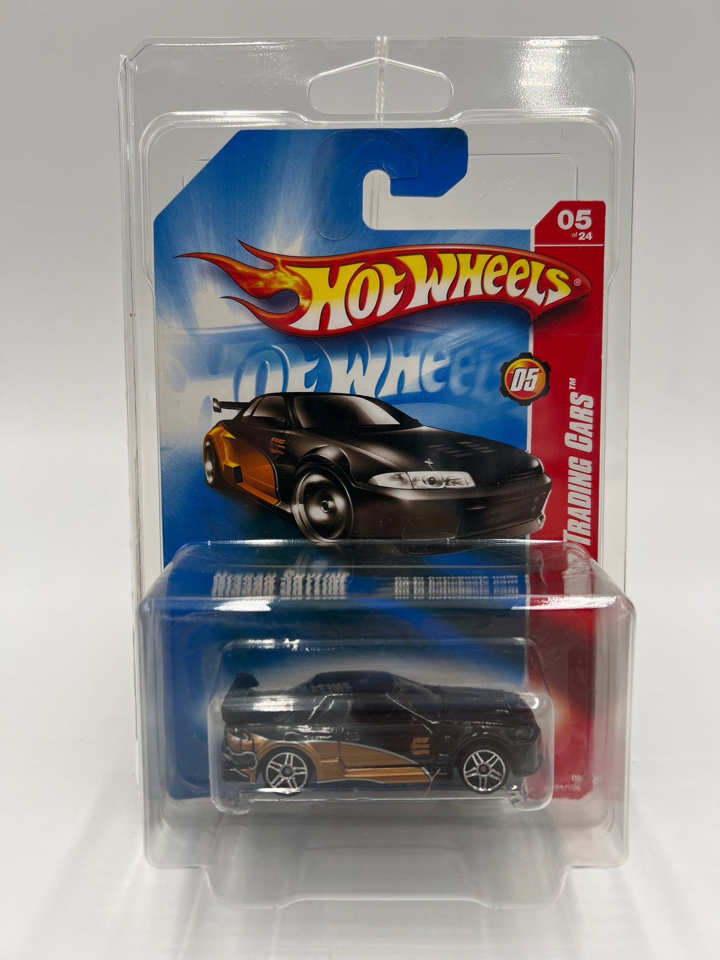 2008 Hot Wheels Web Trading Cars #81 Nissan Skyline Black W/Protector