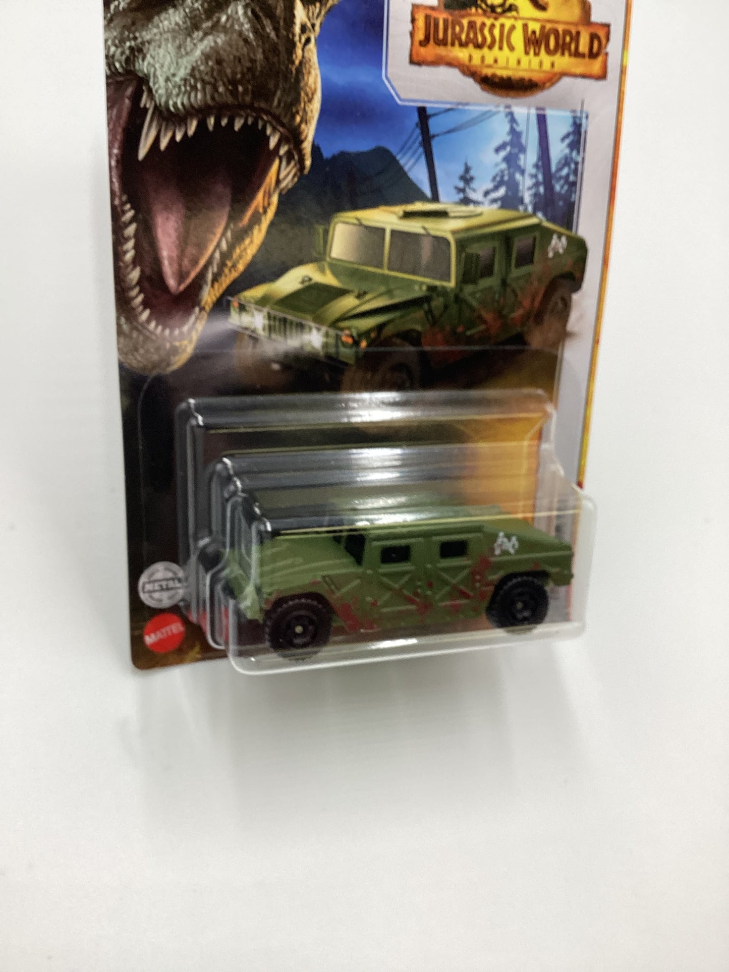 2022 Matchbox Jurassic World Dominion Ingen Humvee Green 163F