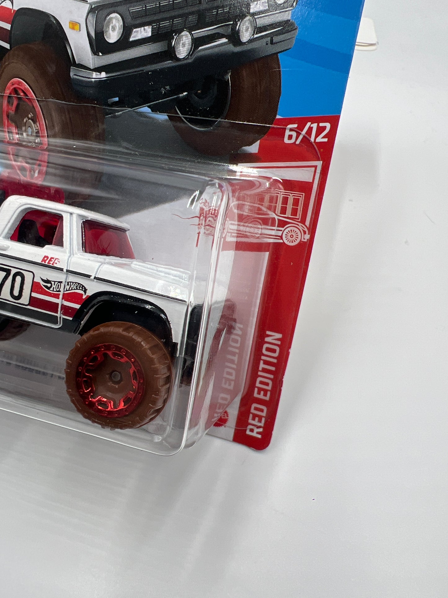 2021 Hot Wheels Target Exclusive Red Edition #3 70 Dodge Power Wagon White 147B