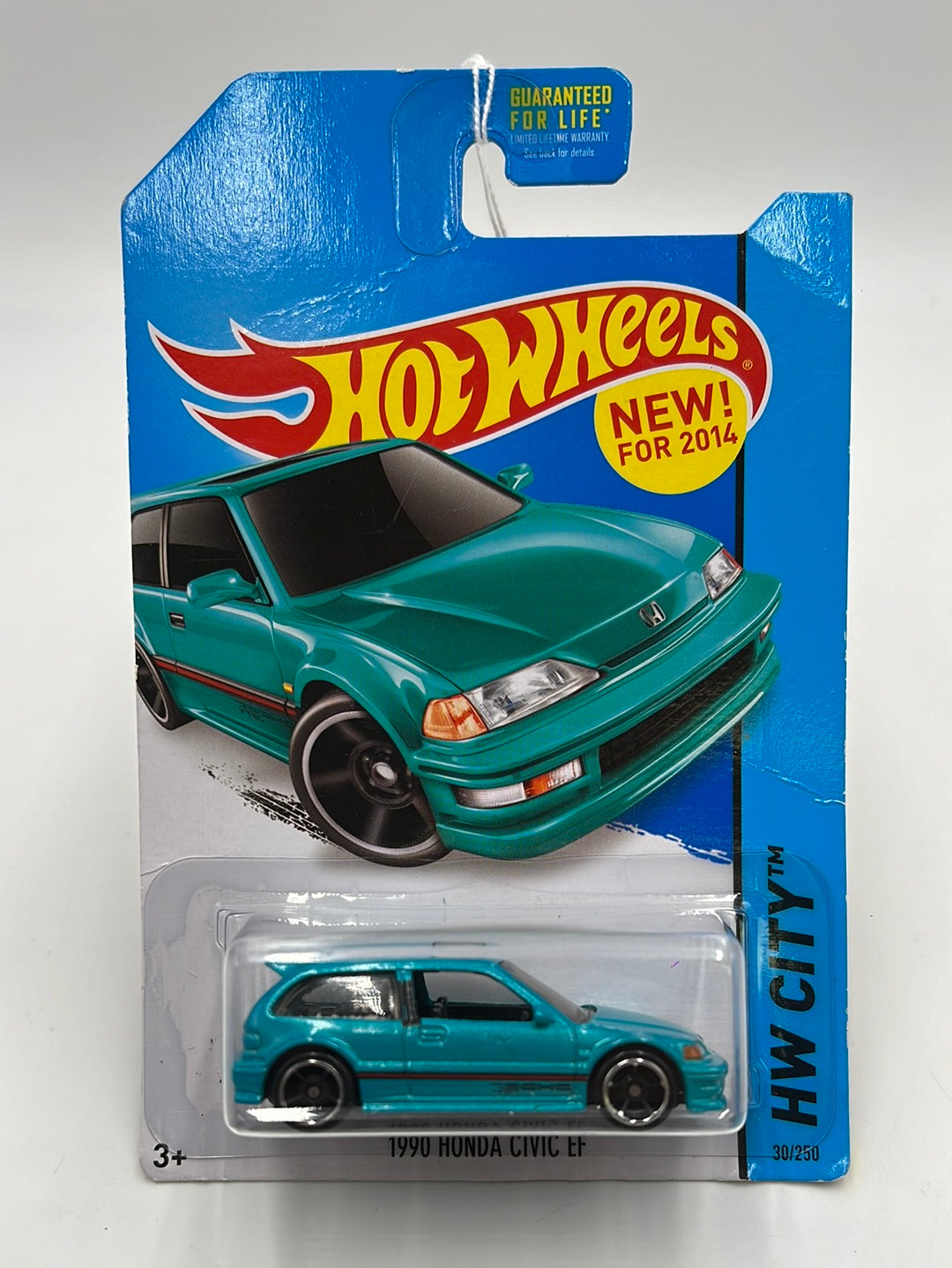 Hot Wheels 2014 HW City 1990 Honda Civic EF #30 *Bad Card*