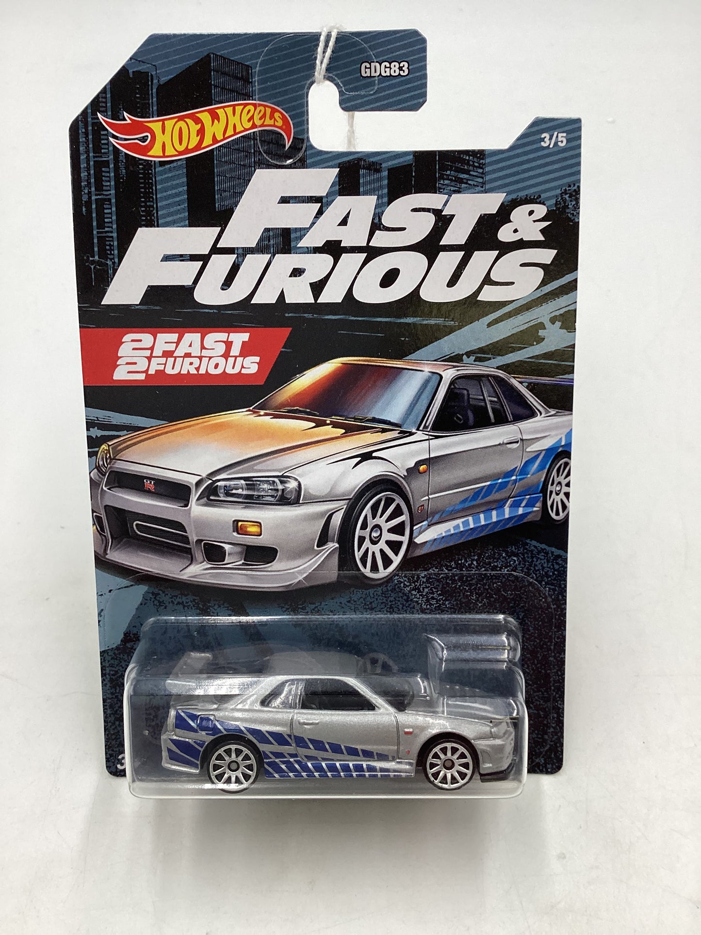 Hot wheels 2020 Fast and Furious 2 fast 2 furious Nissan skyline GT-R BNR34 with protector 73A