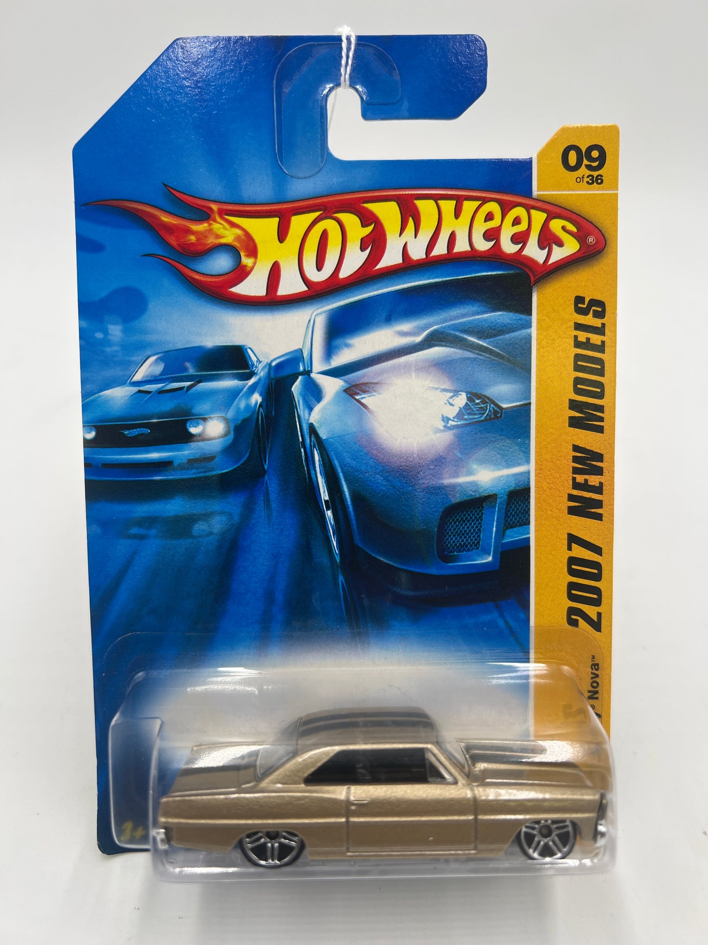 2007 Hot Wheels New Models #009 66 Chevy Nova Gold 14i