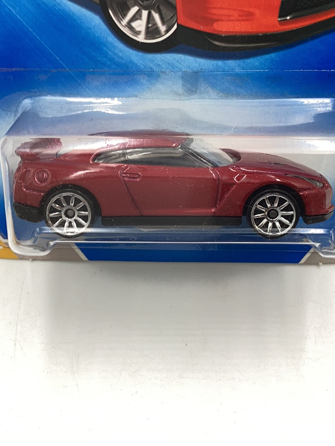 2009 Hot Wheels #1 2009 Nissan GT-R Red with protector