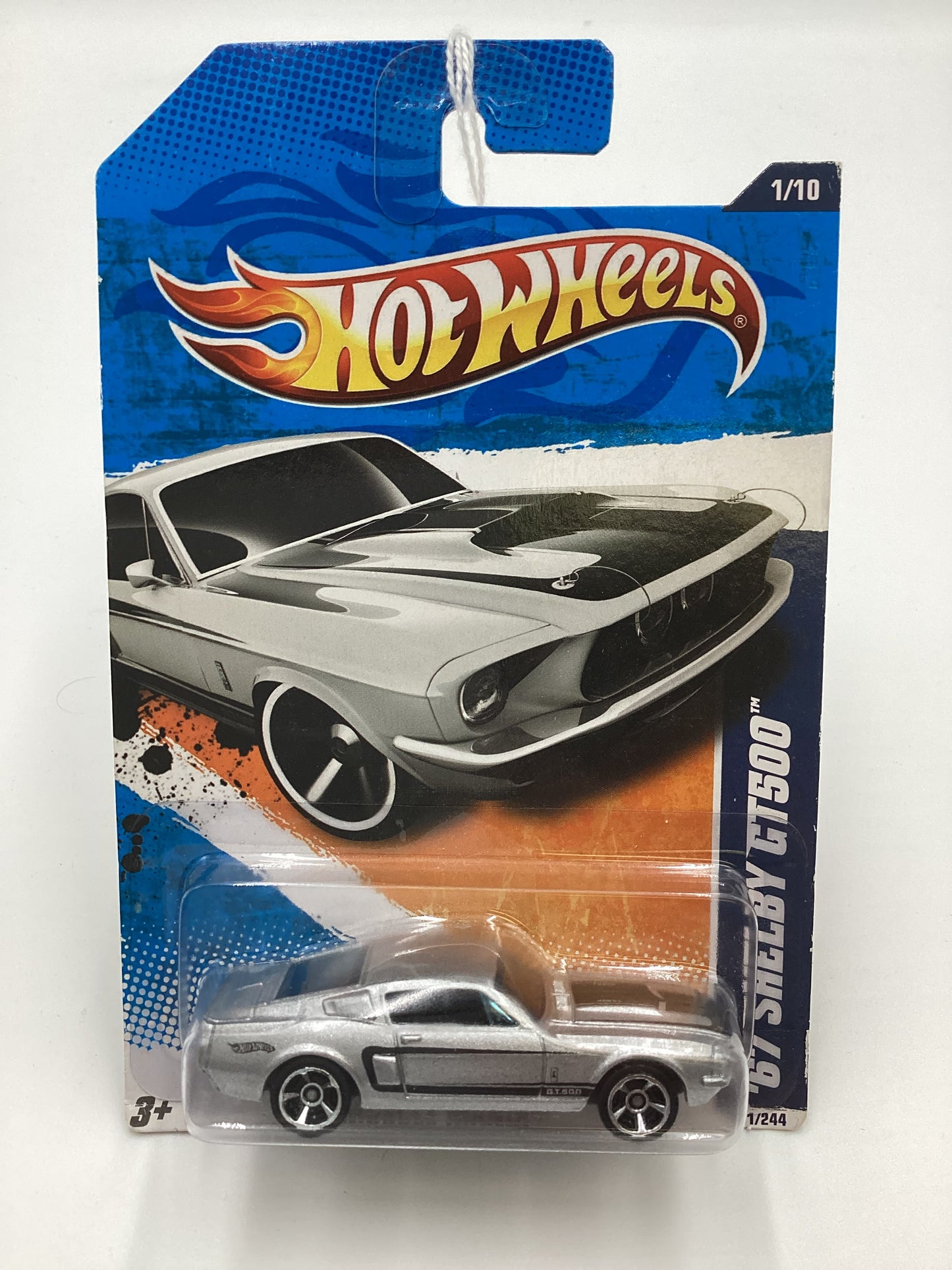 2011 Hot Wheels #101 67 Shelby GT 500 Silver 28C