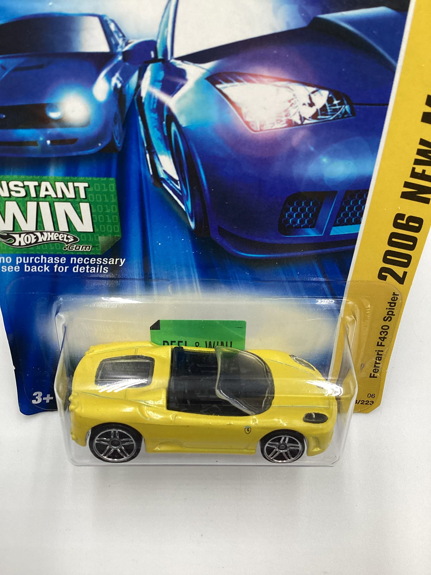 2006 Hot Wheels #033 Ferrari F430 Spider Yellow SR