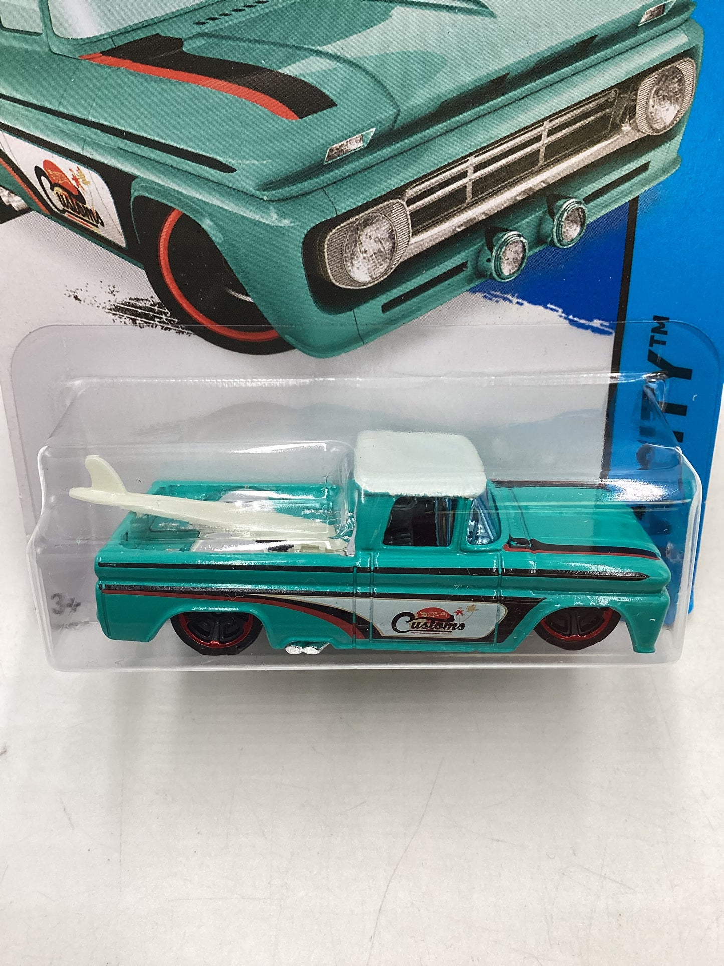 2015 Hot wheels #72 Custom 62 Chevy Blue