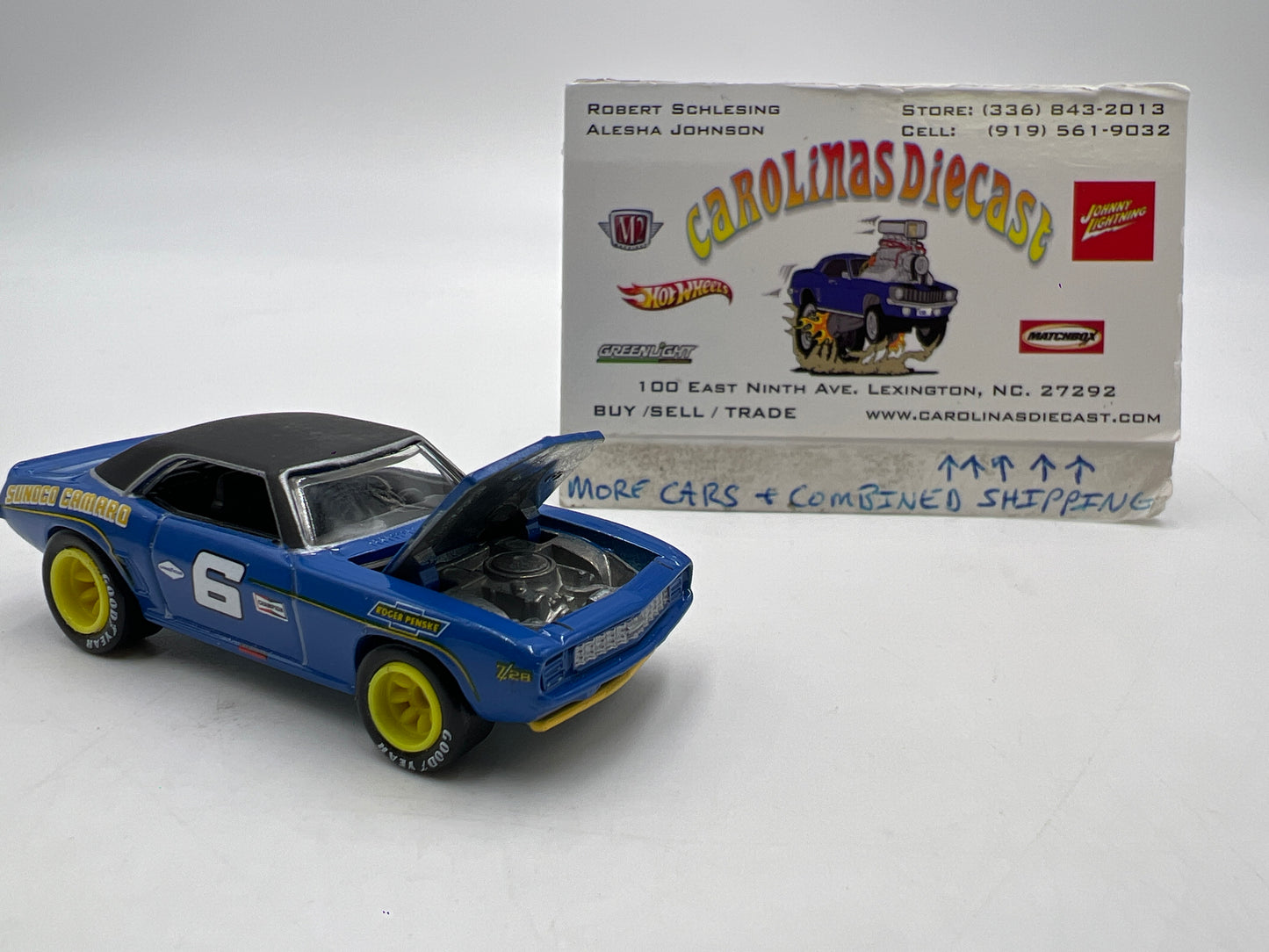 Hot Wheels Vintage Racing #27 Premium Marc Donohue 69 Camaro Sunoco Blue Loose