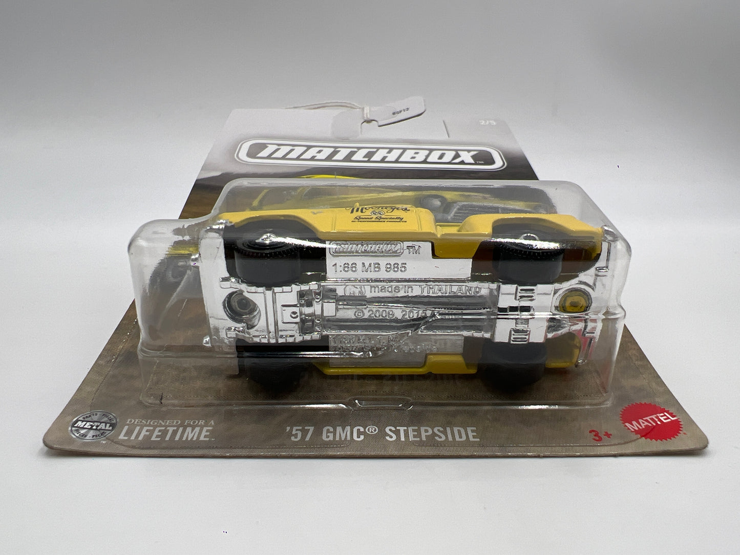 2025 Matchbox Parts Delivery Trucks #2 57 GMC Stepside Yellow Mooneyes 160K