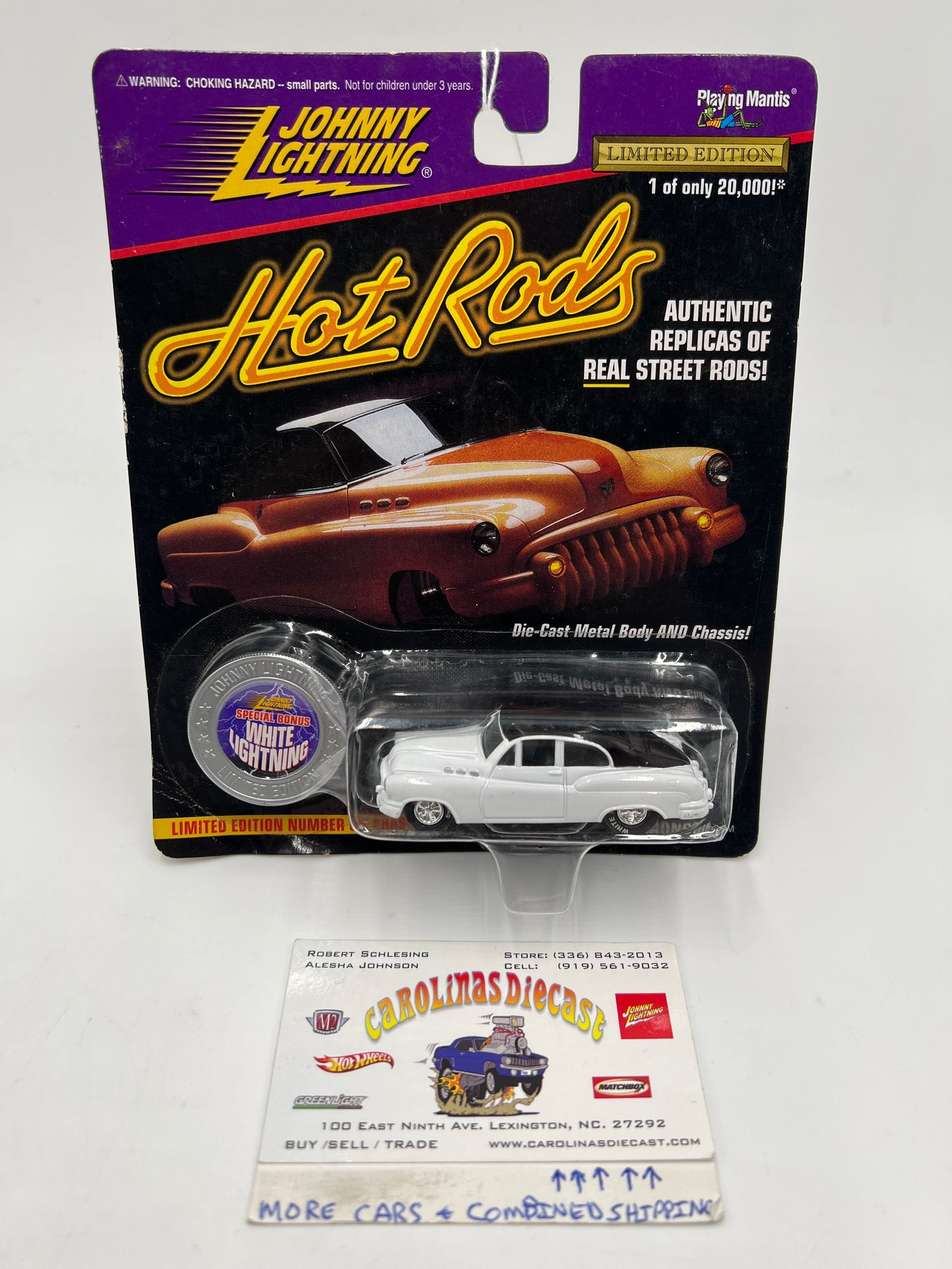 Johnny Lightning White Lightning Chase Hot Rods #425 Bumongous White