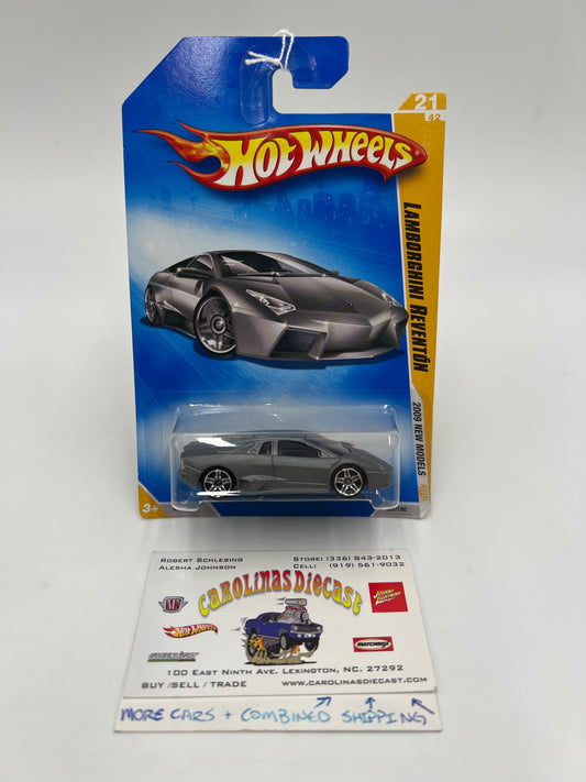 2009 Hot Wheels New Models #21 Lamborghini Reventon Gray 102B