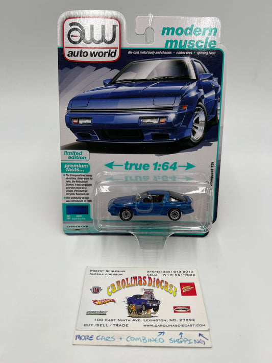 2025 Auto World Modern Muscle Release 1 Version A 1988 Chrysler Conquest TSi Blue 184A