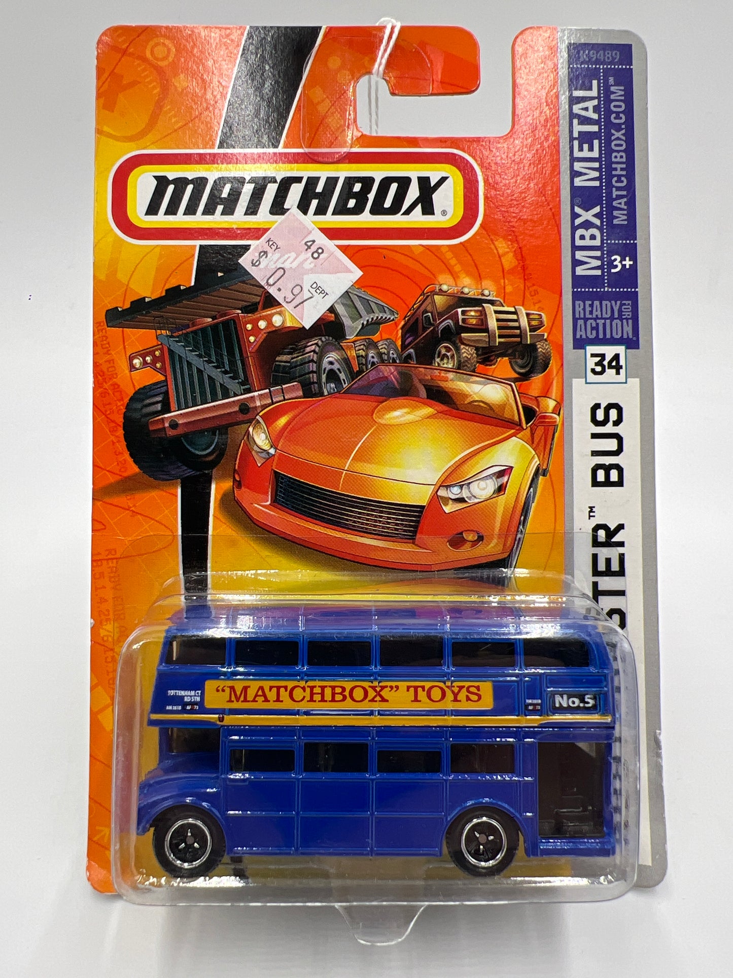 Matchbox MBX Metal #34 Routemaster Bus Blue