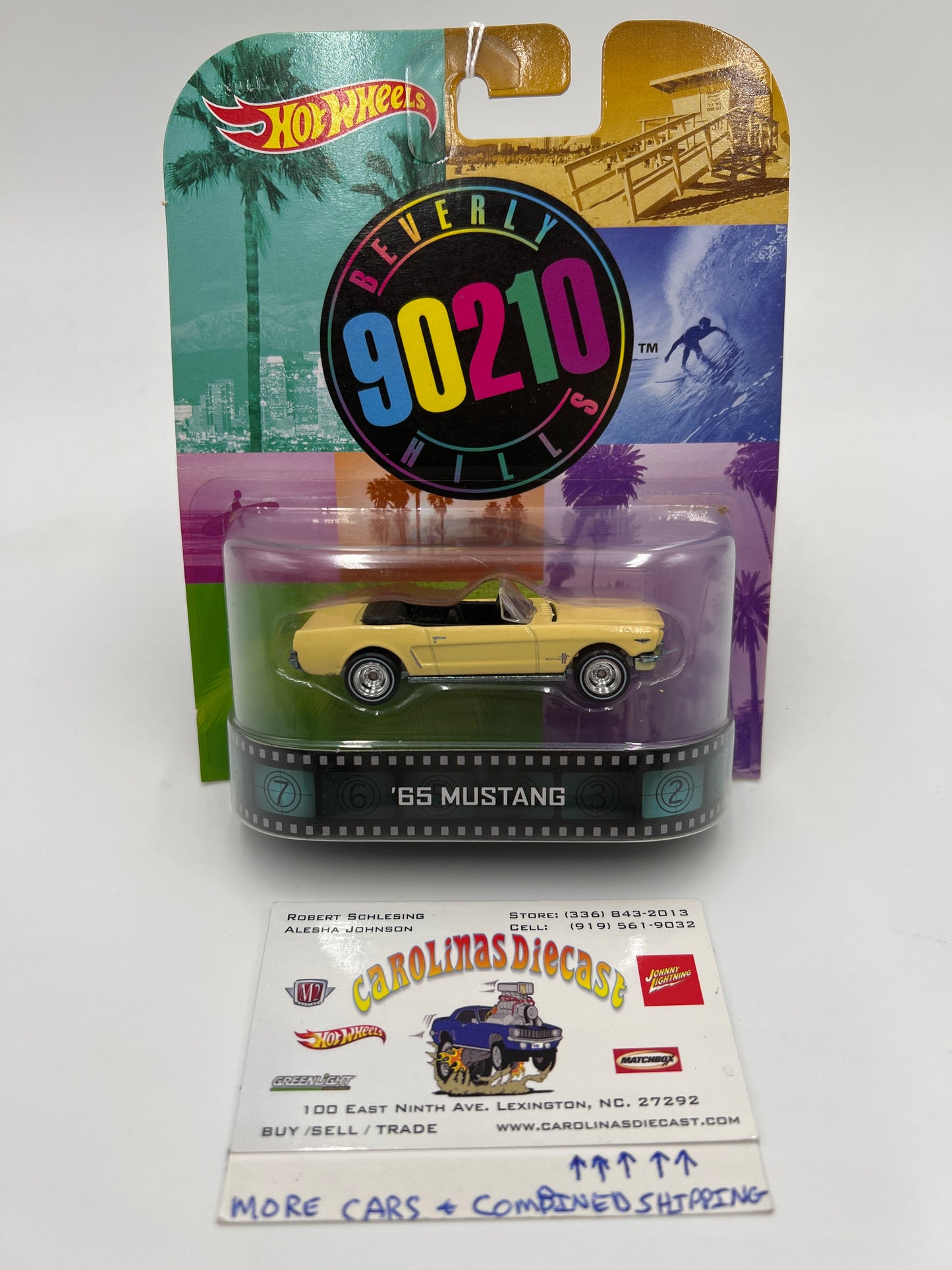 Hot Wheels Retro Entertainment Beverly Hills 90210 65 Mustang Yellow 242F