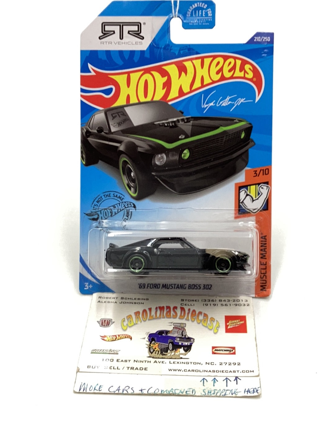 2020 Hot wheels #210 69 Ford Mustang Boss 302 19C