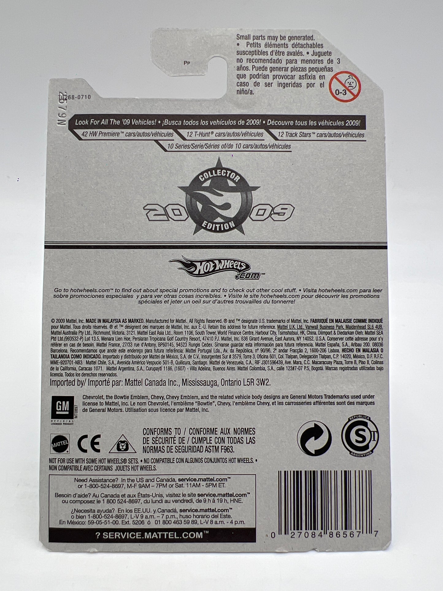 2009 Hot Wheels Kmart Mail In Promo #4 Heavy Chevy Red W/Protector