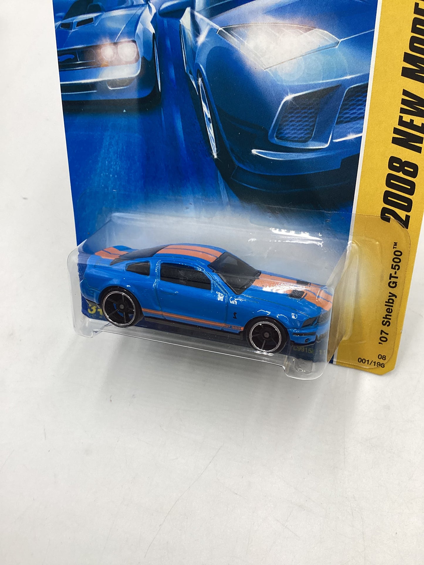 2008 Hot Wheels New Models #001 07 Shelby GT-500 Blue 24G