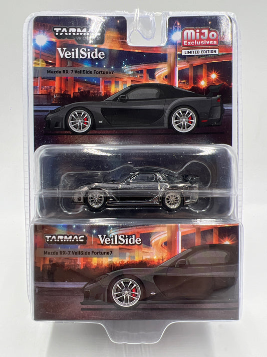 Tarmac Works Mijo Exclusives CHASE Mazda RX-7 VeilSide Fortune7 Gray Chrome