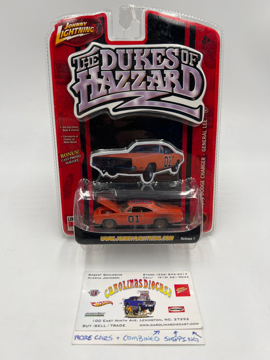 Johnny Lightning The Dukes Of Hazzard R1 1969 Dodge Charger General Lee Orange