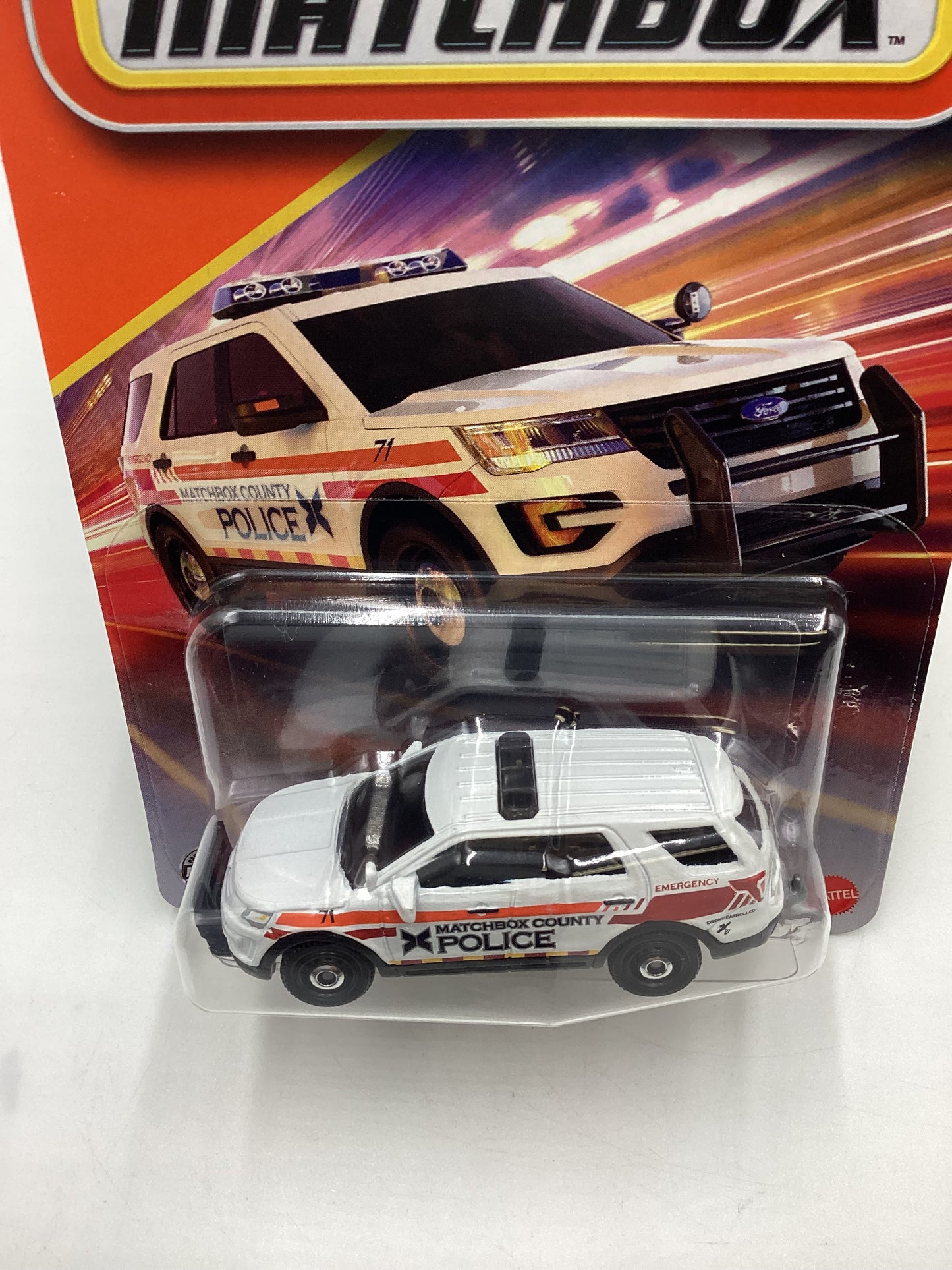 2025 Matchbox #96 2016/Ford Interceptor Utility White