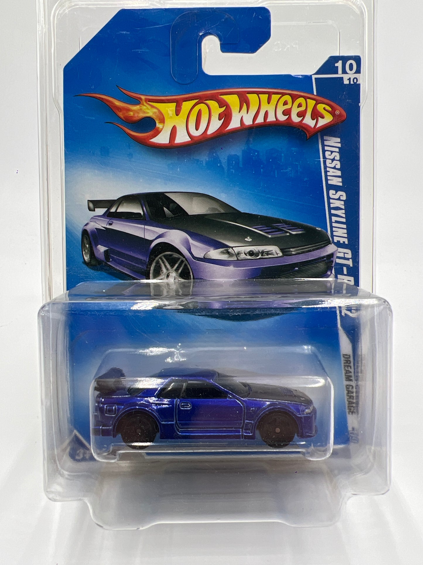 2009 Hot Wheels Dream Garage #156 Nissan Skyline GT-R R32 Dark Blue W/Protector