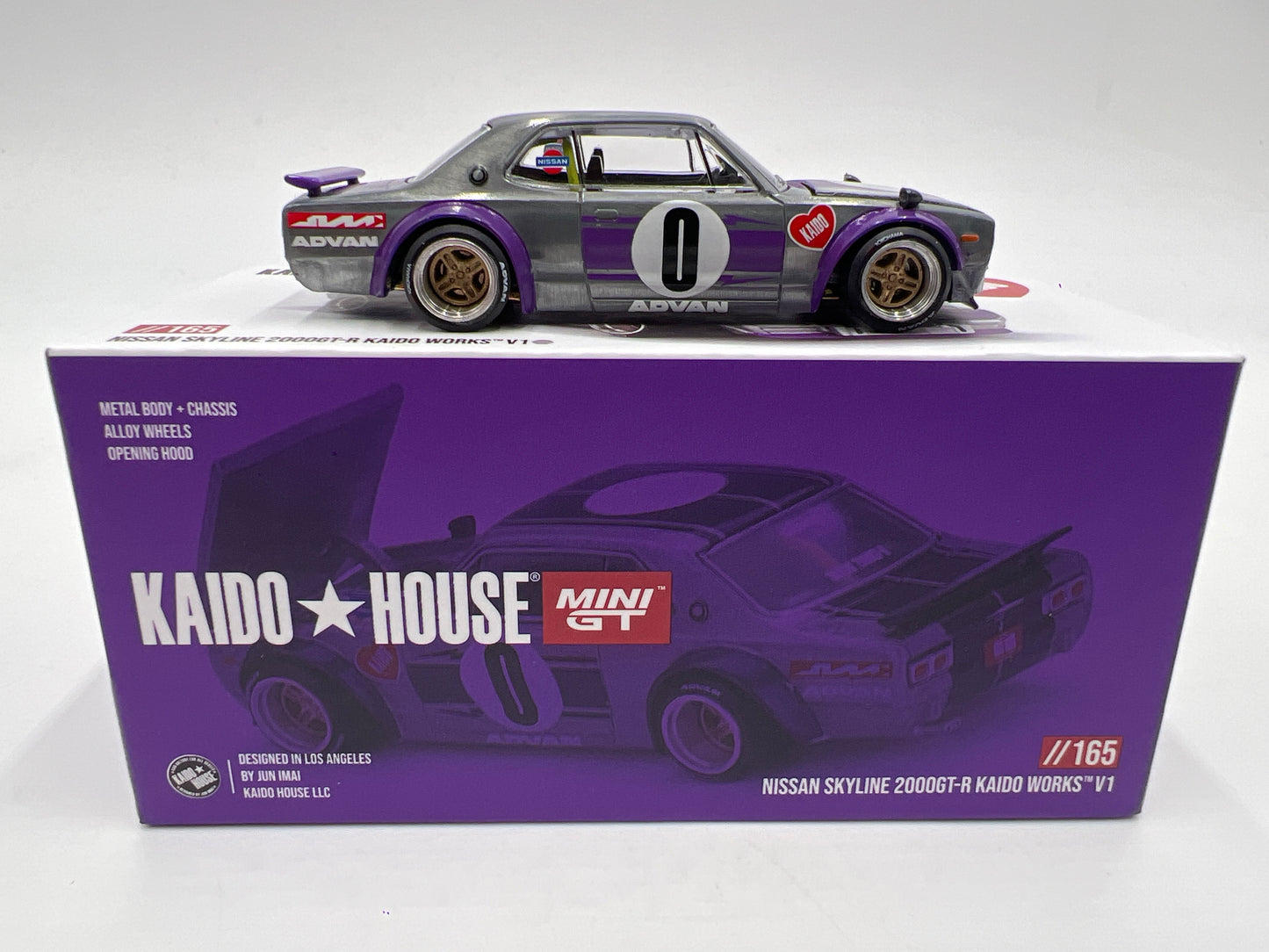 Mini GT x Kaido House #165 CHASE Nissan Skyline 2000GT-R Kaido Works V1