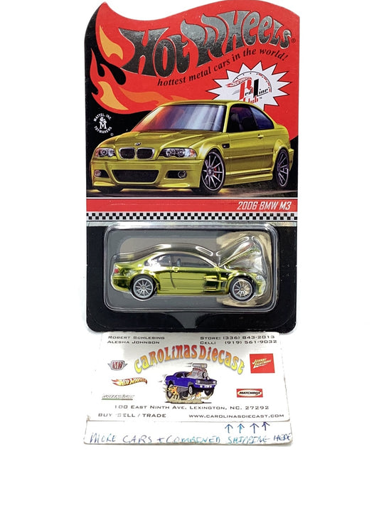 Hot wheels redline club 2006 BMW M3 Gold 14456/20000 with protector