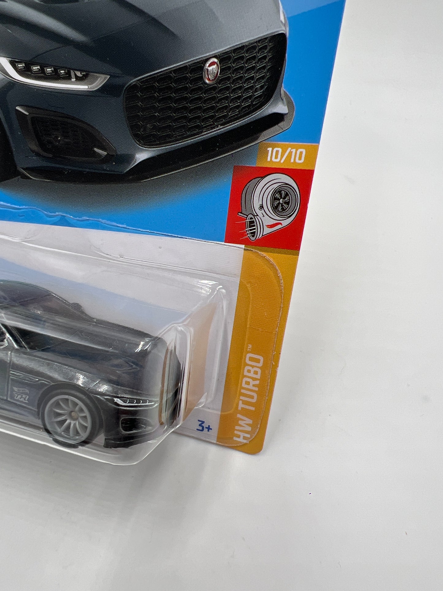 2022 Hot Wheels Super Treasure Hunt #158 2020 Jaguar F-Type Gray W/Protector