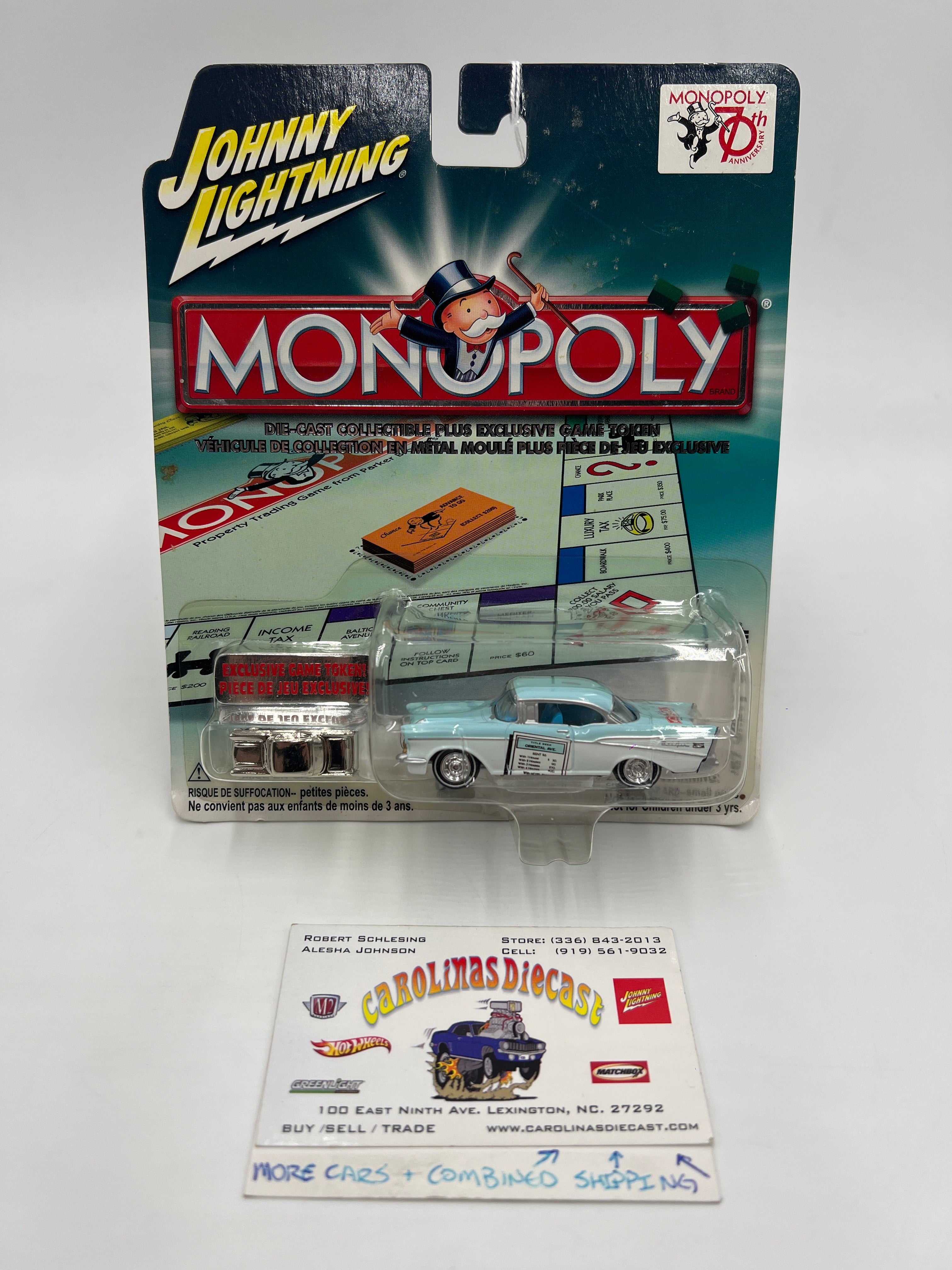 Johnny Lightning Monopoly 70th Anniversary 57 Chevy Bel Air Light