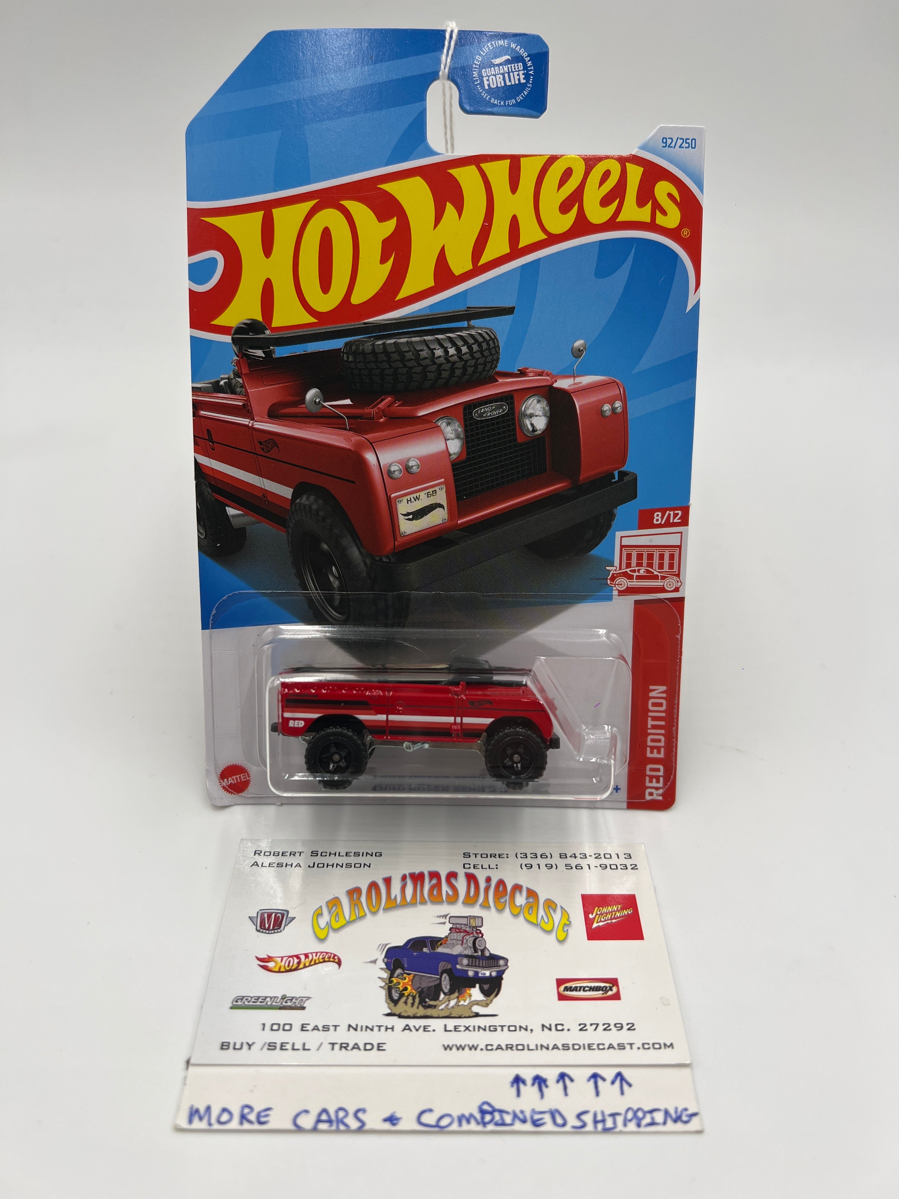 2024 Hot Wheels #92 Target Red Edition Land Rover Series II Red