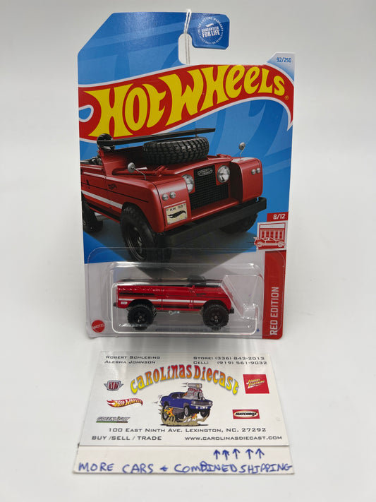 2024 Hot Wheels #92 Target Red Edition Land Rover Series II Red 146F