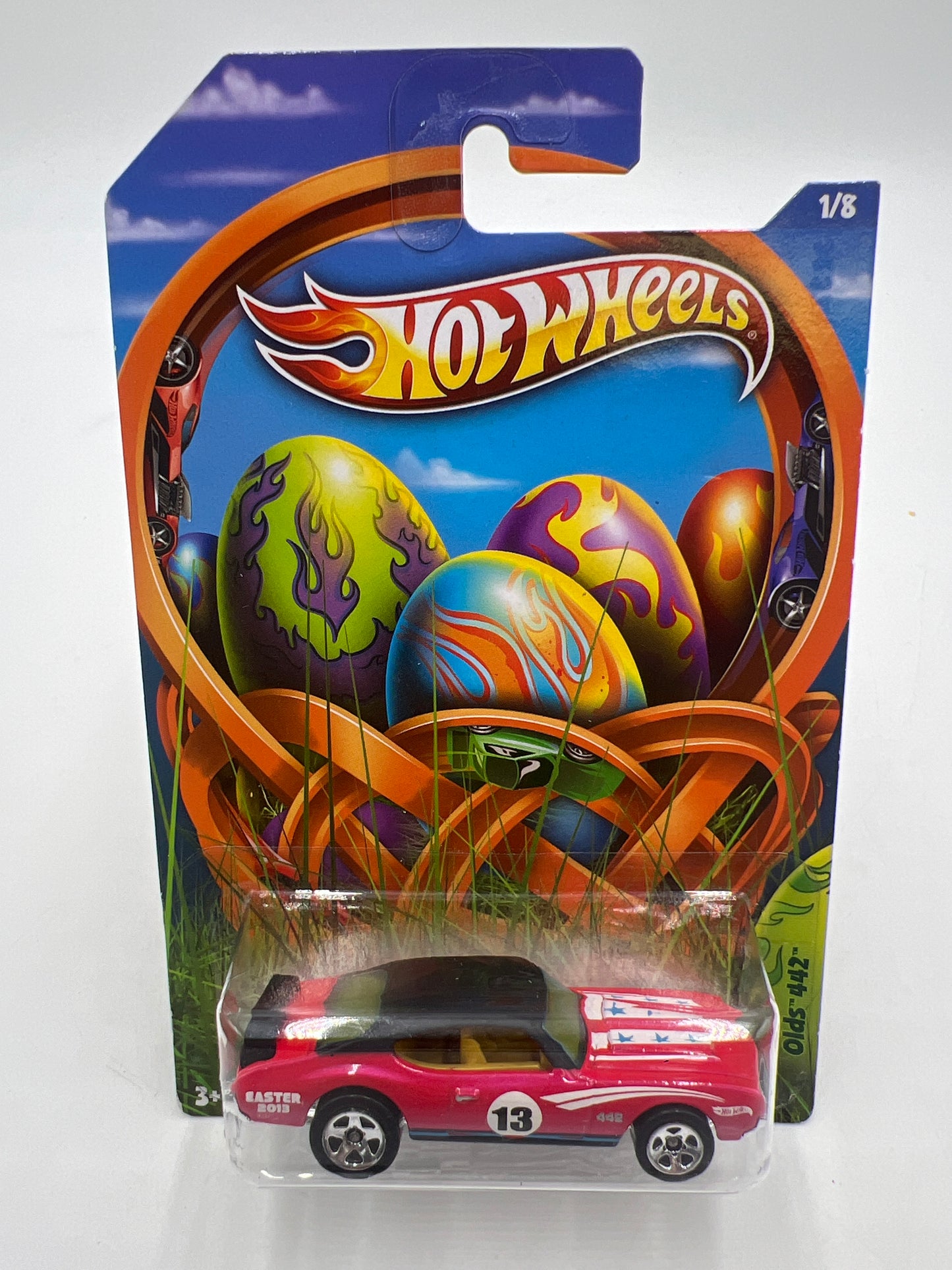 2013 Hot Wheels Happy Easter #1 Olds 442 W/Protector