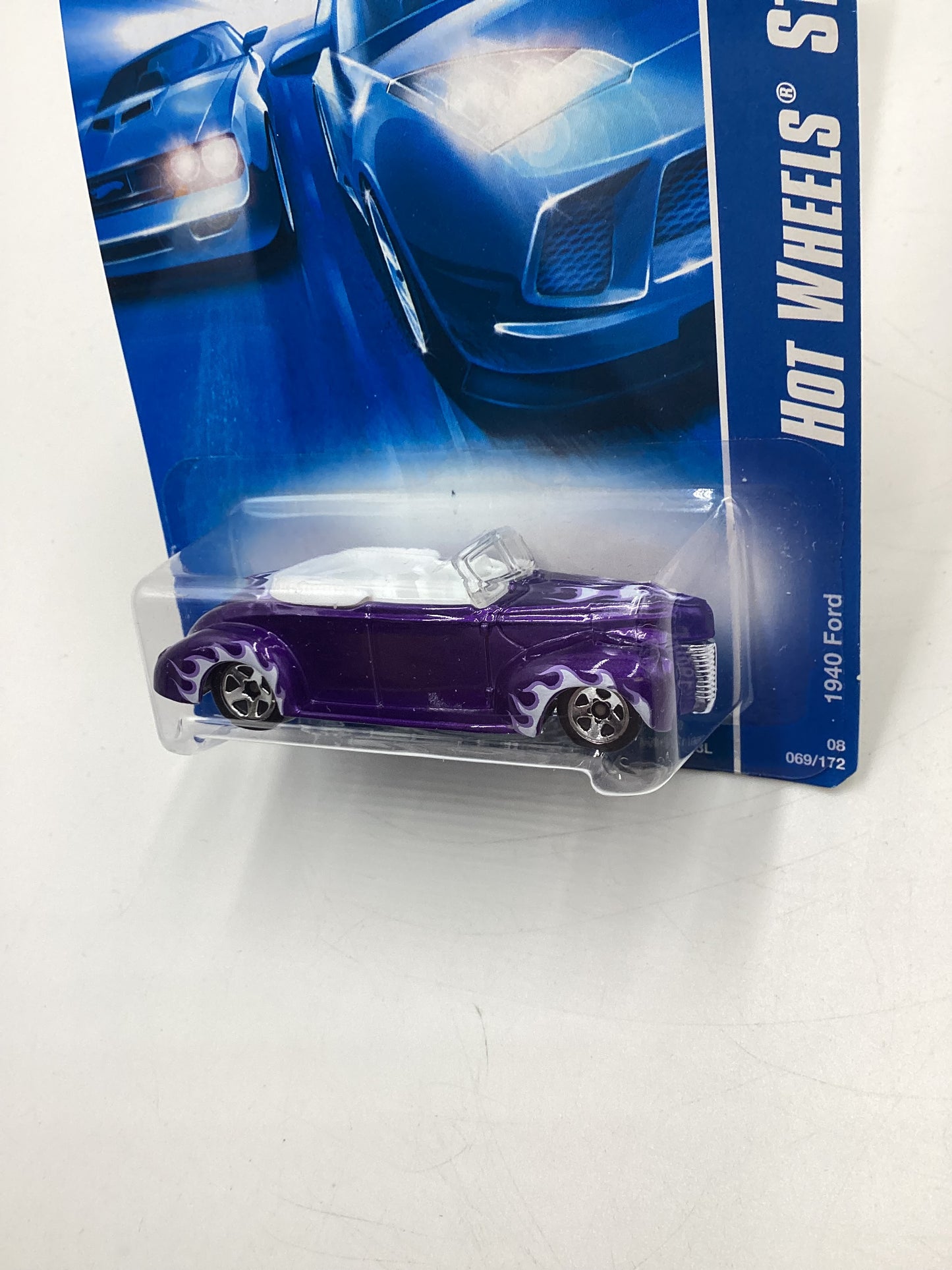 2008 Hot Wheels All Stars #69 1940 Ford Purple International Card