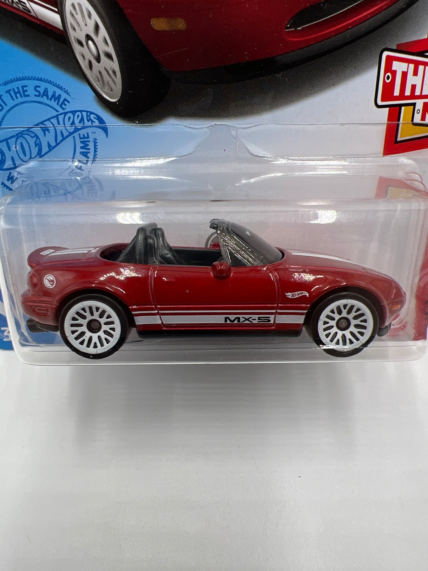2021 Hot Wheels Treasure Hunt Then And Now #190 91 Mazda MX-5 Miata Red Bad J-Hook 277C