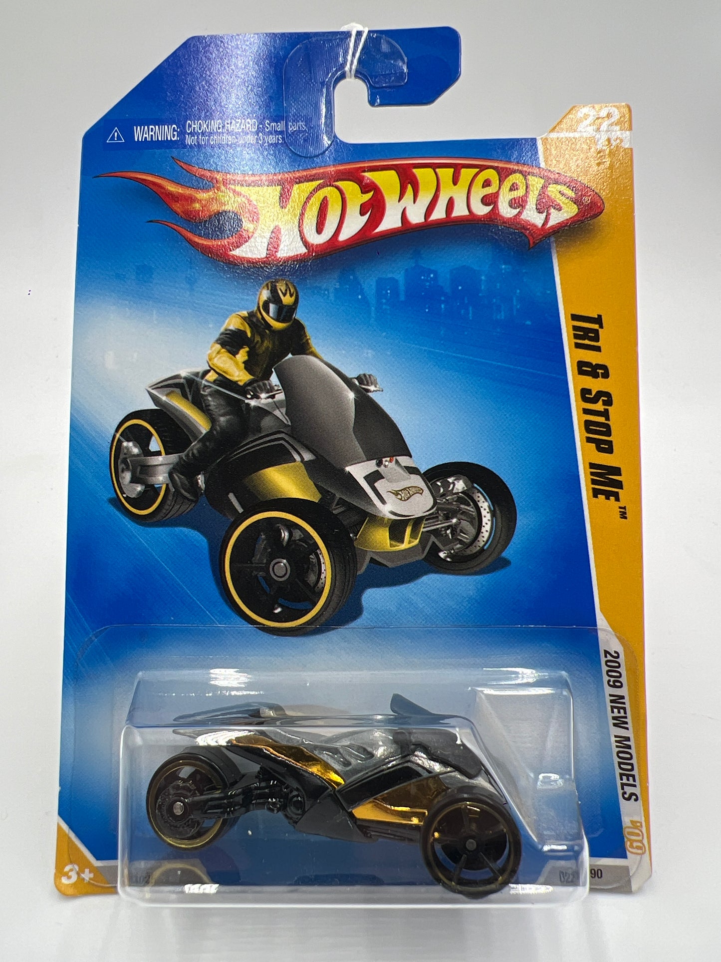 2009 Hot Wheels New Models #22 Tri & Stop Me Gray/Gold BB9