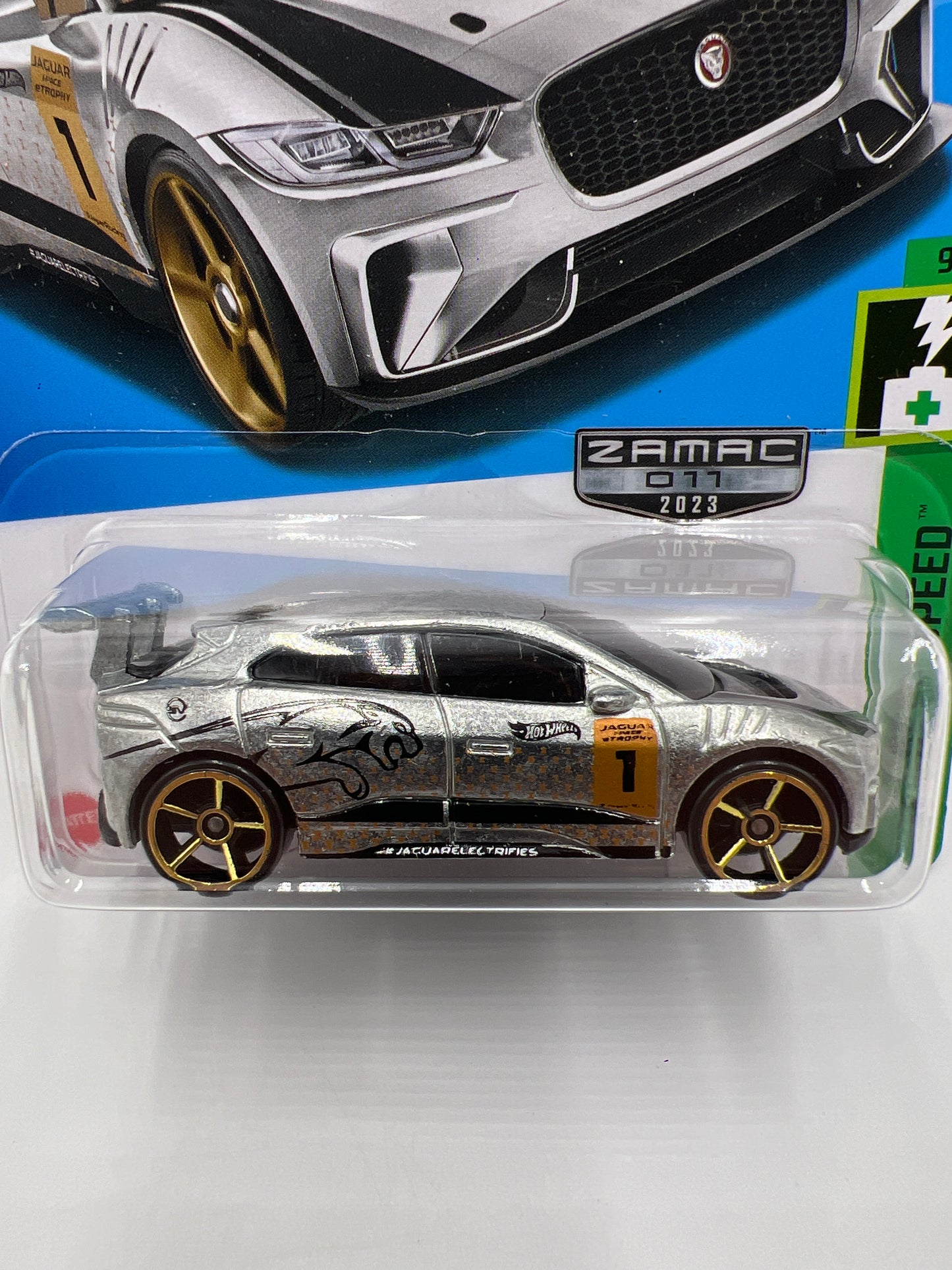 2023 Hot Wheels Walmart Exclusive Zamac 11 #158 Jaguar I-Pace eTrophy 143E