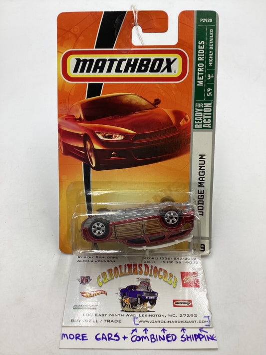 Matchbox Metro Rides #29 Dodge Magnum Red (Upside Down) 208B