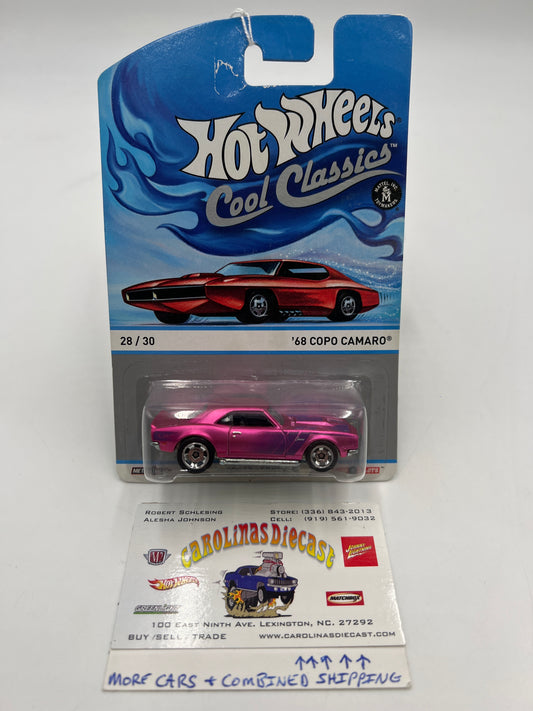 Hot Wheels Cool Classics #28 68 Copo Camaro Pink (Red Car Card)