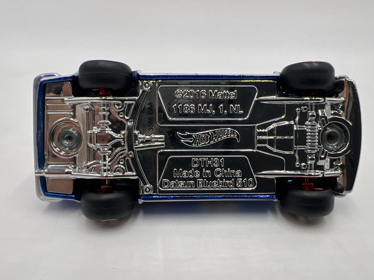 2016 Hot Wheels RLC Real Riders #3 Datsun Bluebird 510 Blue Loose