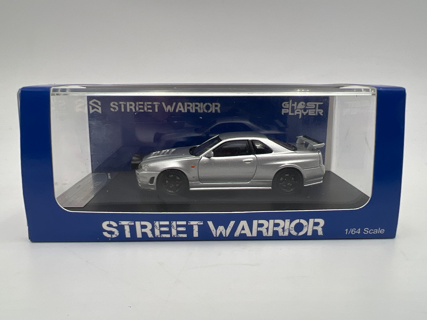 Street Warrior x Ghost Player 1/64 1 of 599 Nissan Skyline GTR BNR34 Z-Tune Silver