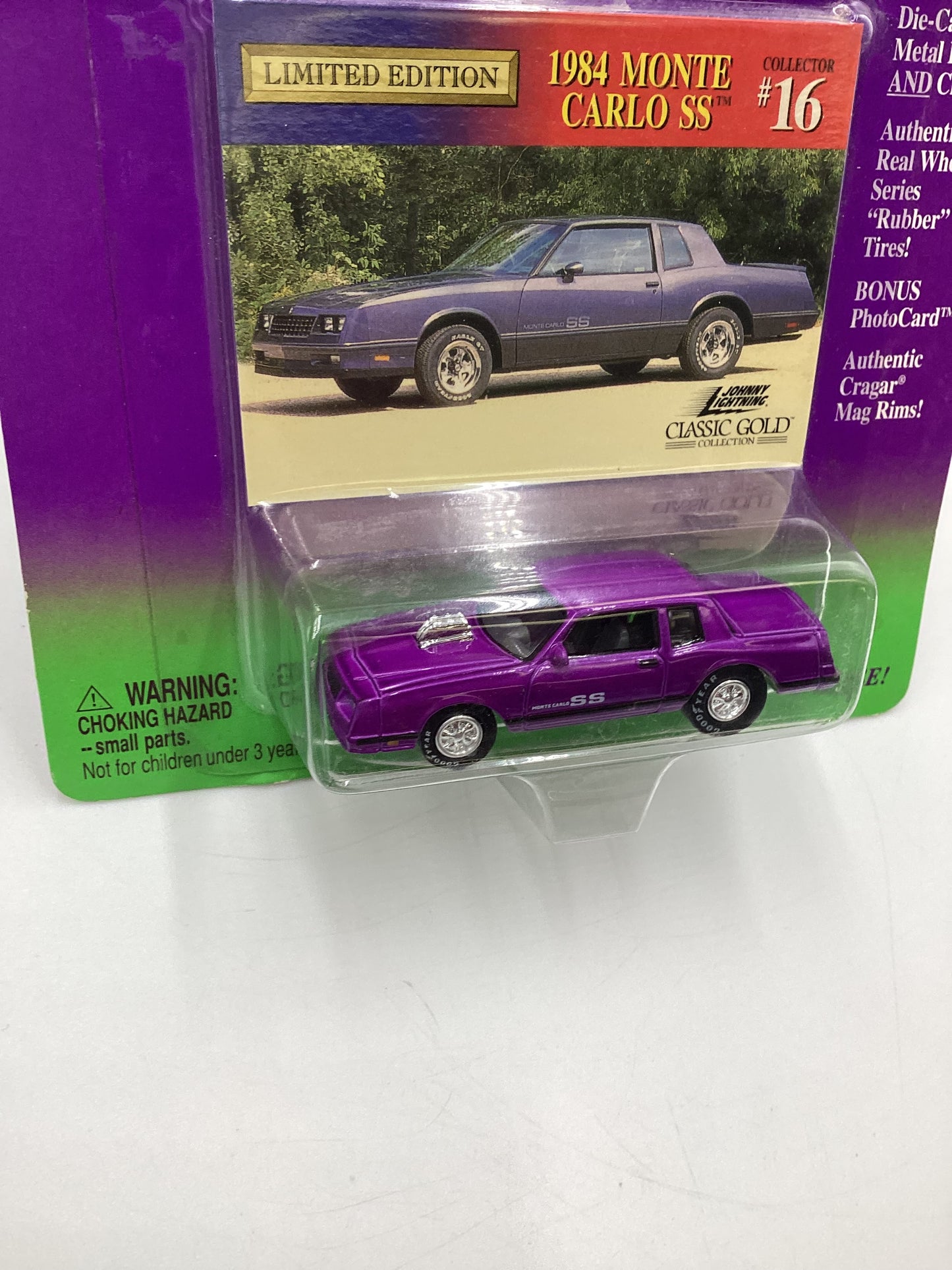 Johnny Lightning Classic Gold #16 1984 Chevy Monte Carlo SS Purple