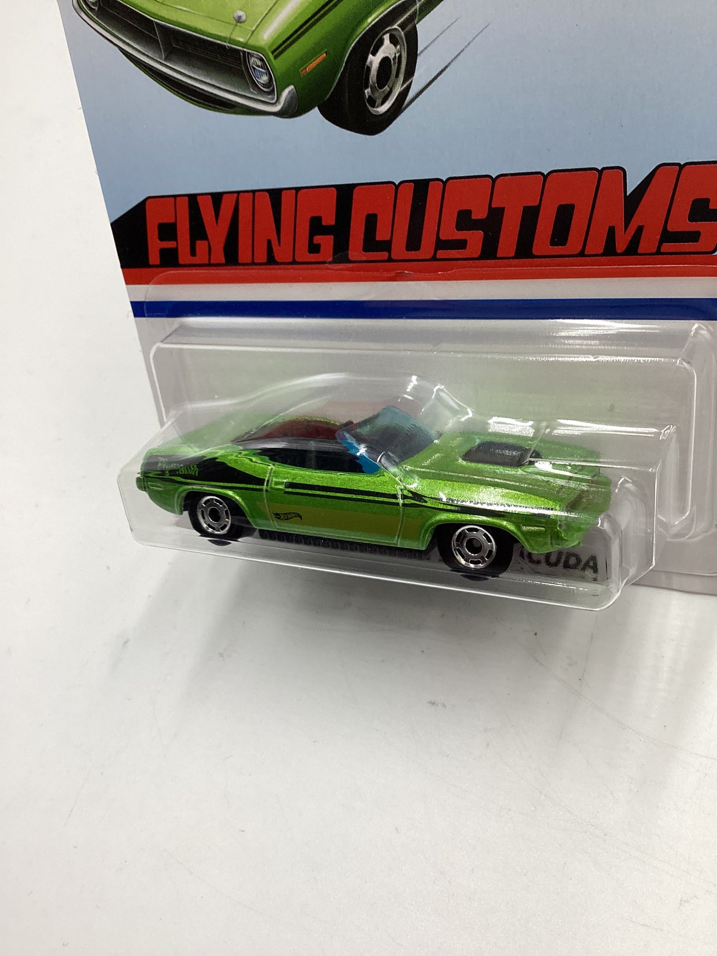 Hot Wheels Target Exclusive Flying Customs 70 Plymouth Barracuda Green 156G